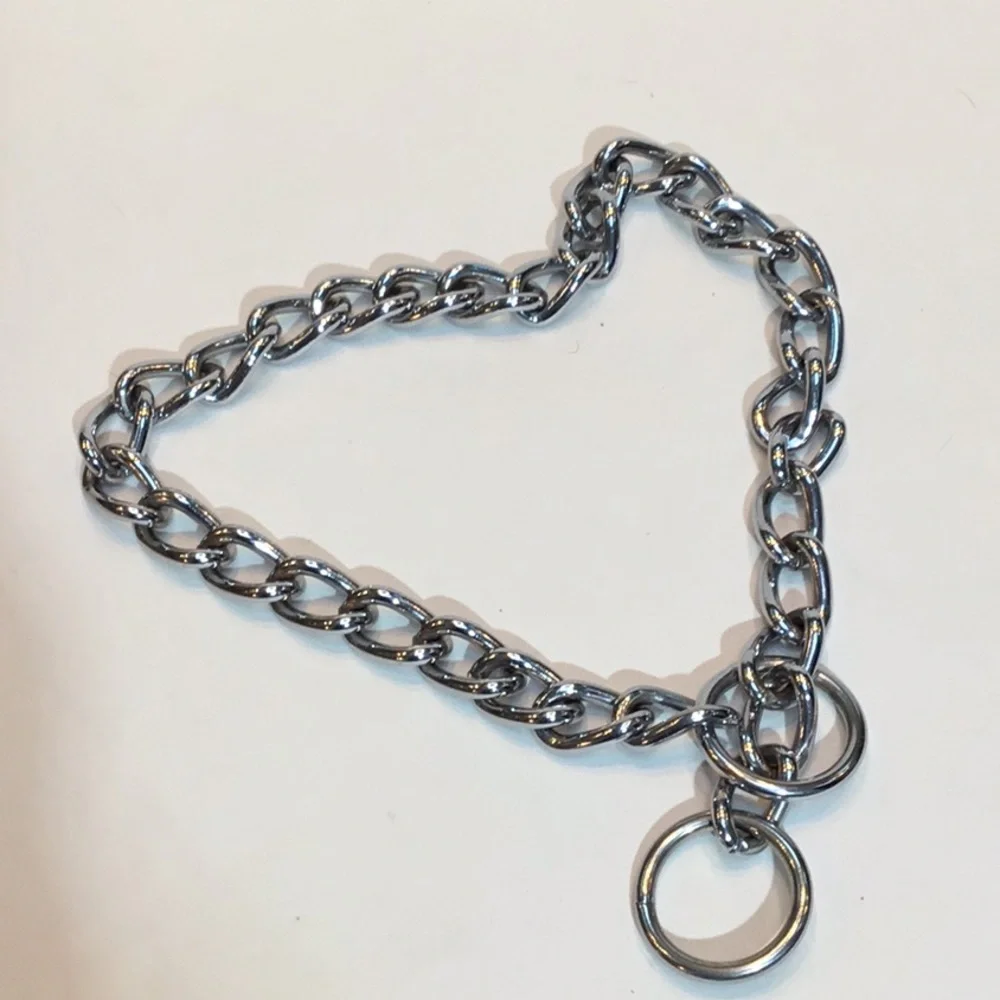Slip-through Dog collar, 18” thick chain